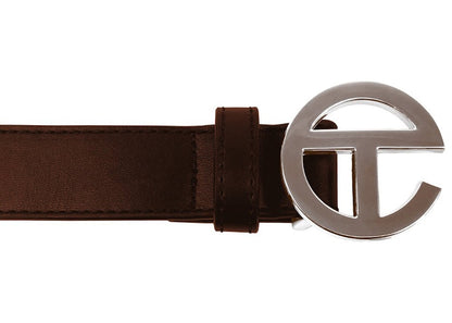 Telfar Logo Belt Chocolate