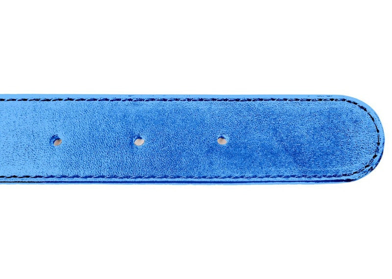Telfar Logo Belt Cobalt