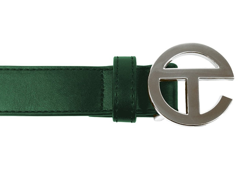 Telfar Logo Belt Dark Olive