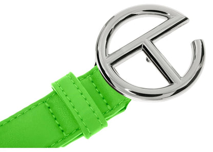 Telfar Logo Belt Highlighter Green