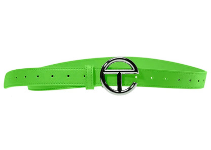 Telfar Logo Belt Highlighter Green