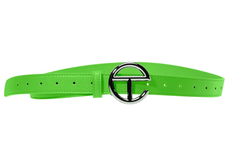 Telfar Logo Belt Highlighter Green