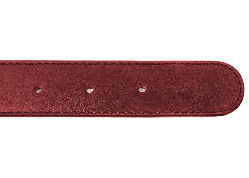 Telfar Logo Belt Oxblood
