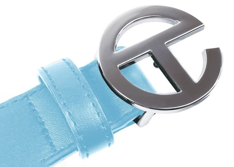 Telfar Logo Belt Pool Blue