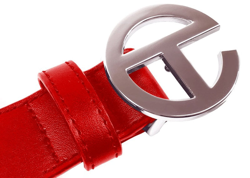 Telfar Logo Belt Red
