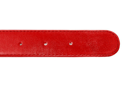 Telfar Logo Belt Red