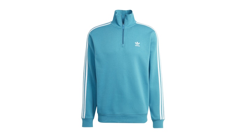 adidas Adicolor Classics 3-Stripes Half-Zip Sweatshirt Arctic Fusion White