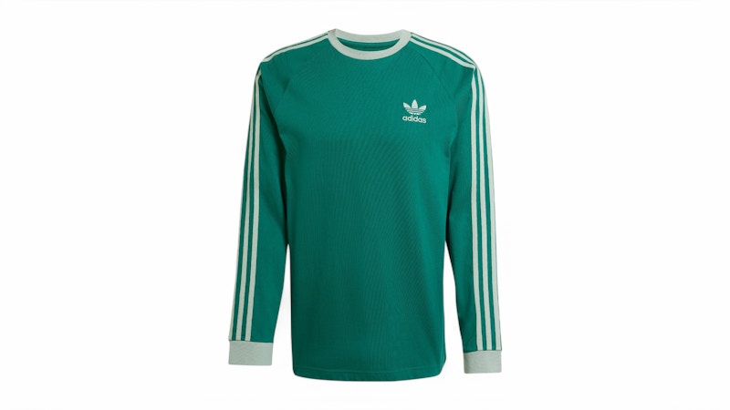 adidas Adicolor Classics 3-Stripes Long Sleeve Long-Sleeve Top Collegiate Green