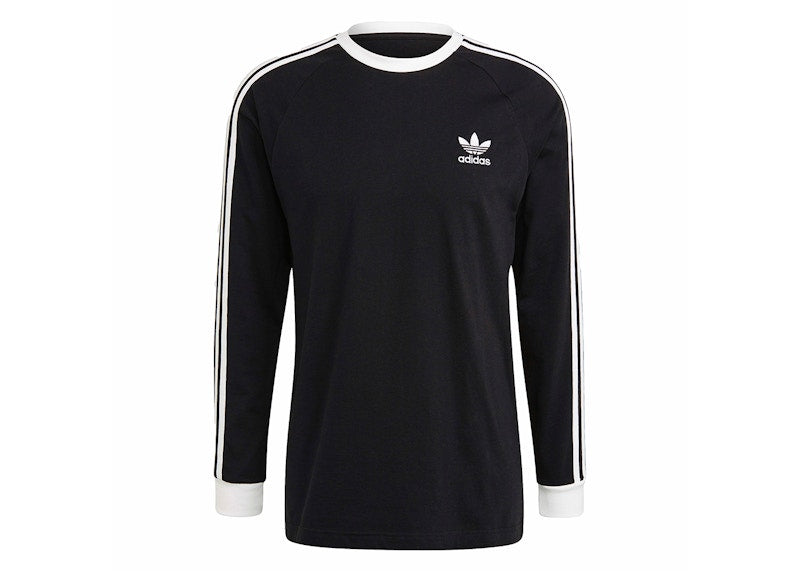 adidas Adicolor Classics 3-Stripes Long Sleeve Tee Black