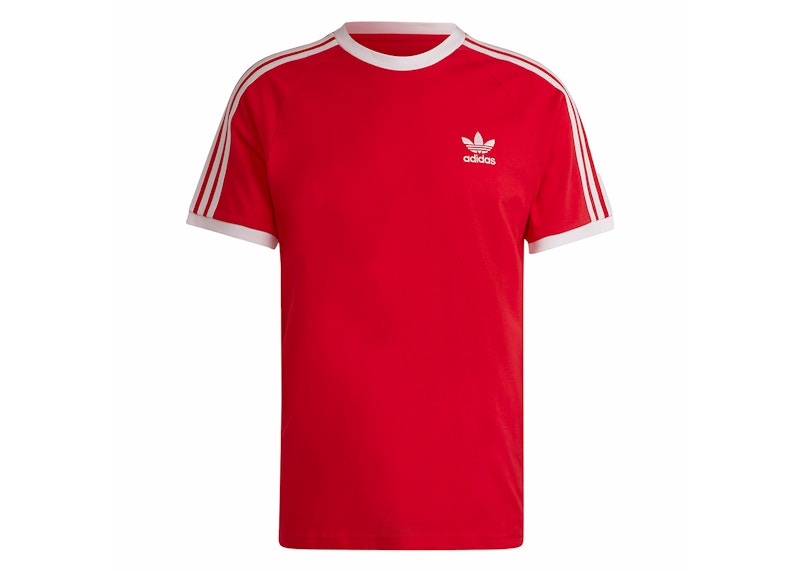 adidas Adicolor Classics 3-Stripes Tee Better Scarlet
