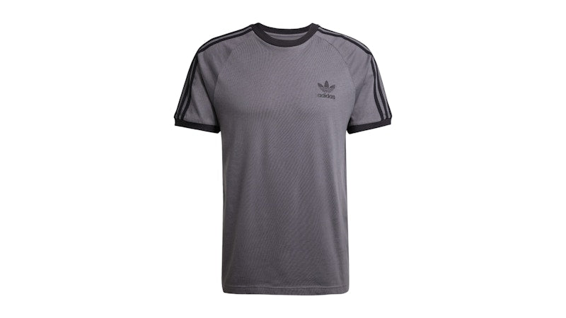 adidas Adicolor Classics 3-Stripes Tee Grey Five Black