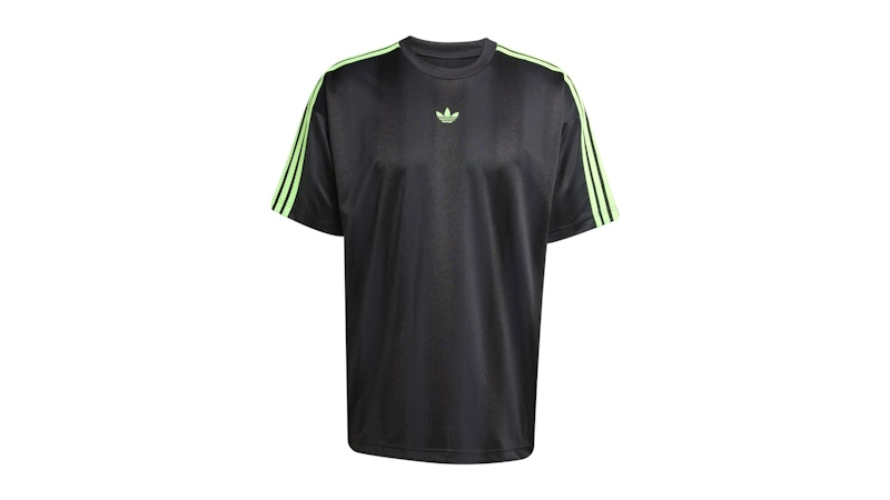 adidas Adicolor Jacquard Jersey Black Signal Green