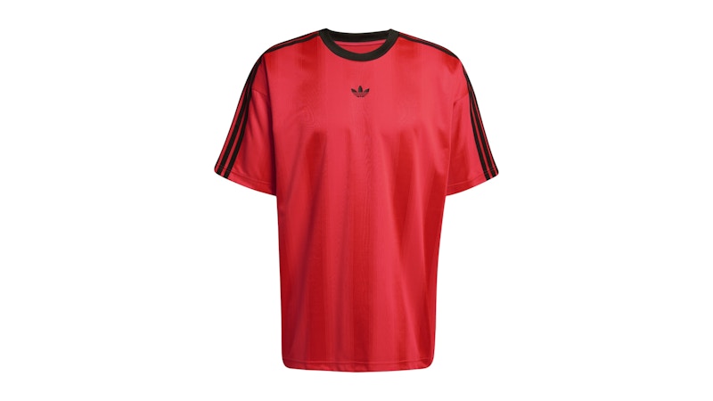 adidas Adicolor Jacquard Jersey Lucid Red Black