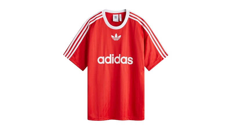adidas Adicolor Poly T-shirt Better Scarlet/White