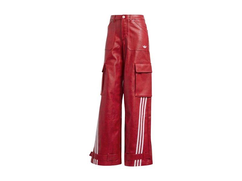 adidas Adilenium Season 3 Vintage Faux Leather Pants Better Scarlet