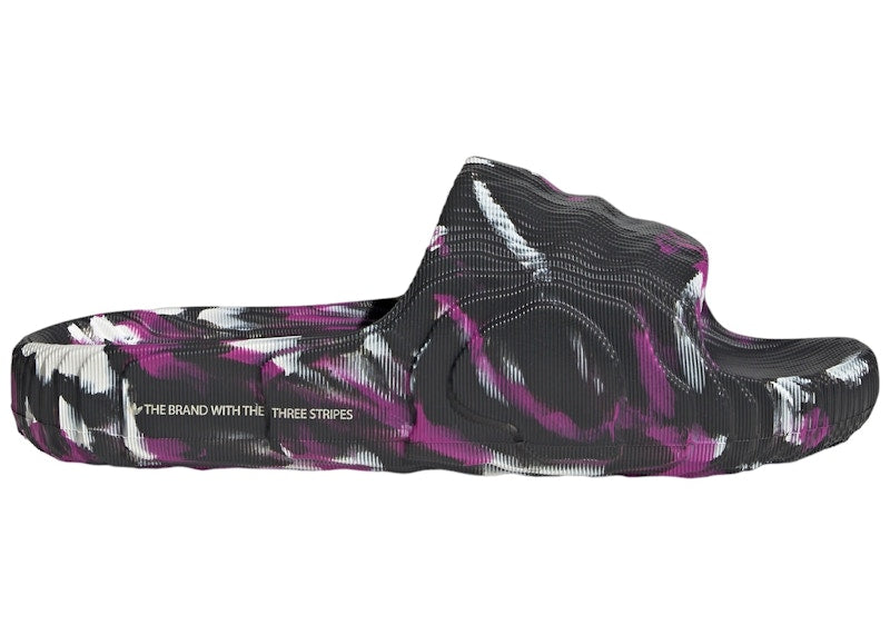 adidas Adilette 22 Slides Carbon Wonder White Flash Pink