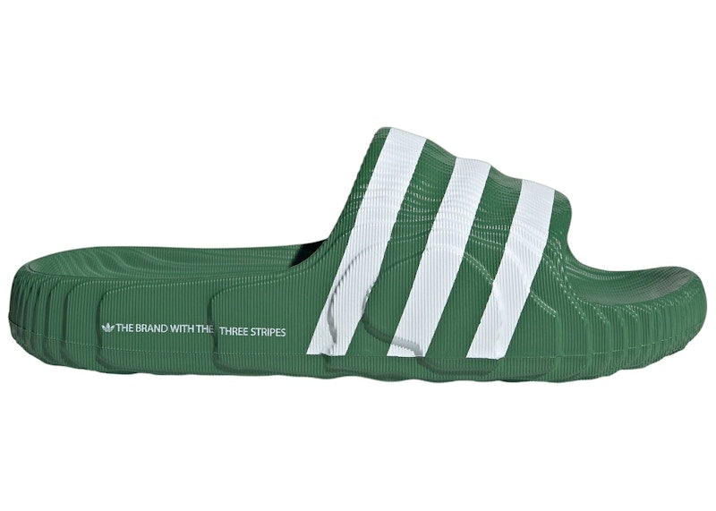 adidas Adilette 22 Slides Preloved Green Cloud White