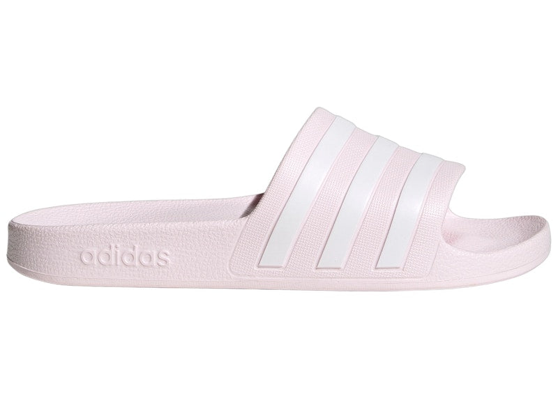 adidas Adilette Aqua Slides Almost Pink Cloud White