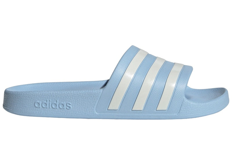 adidas Adilette Aqua Slides Glow Blue Zero Metalic (Women's)
