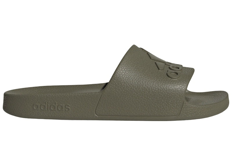 adidas Adilette Aqua Slides Olive Strata