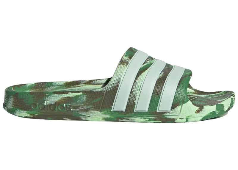 adidas Adilette Aqua Slides Preloved Green Linen Green Semi Green Spark (GS)
