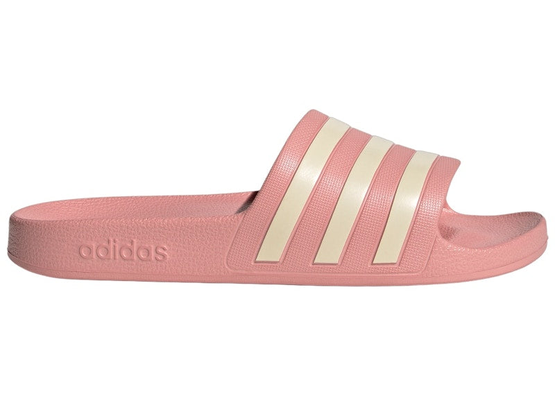 adidas Adilette Aqua Slides Wonder Mauve Wonder White