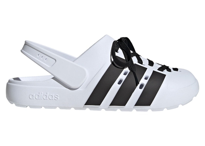 adidas Adilette Clog 2.0 Cloud White Core Black Gold Metallic