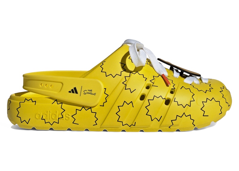adidas Adilette Clog The Simpsons Yellow Black