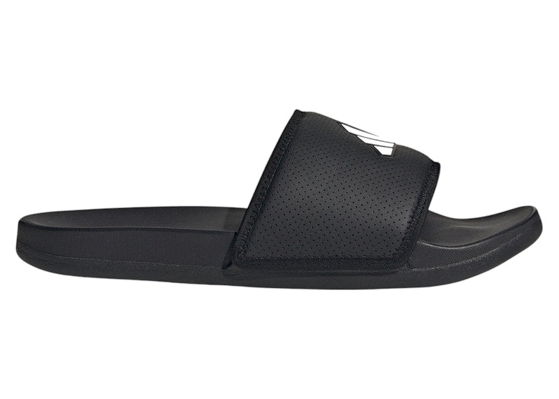 adidas Adilette Comfort Slides Black White