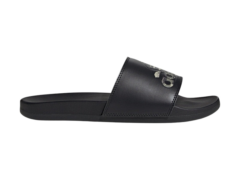 adidas Adilette Comfort Slides Core Black Silver Pebble