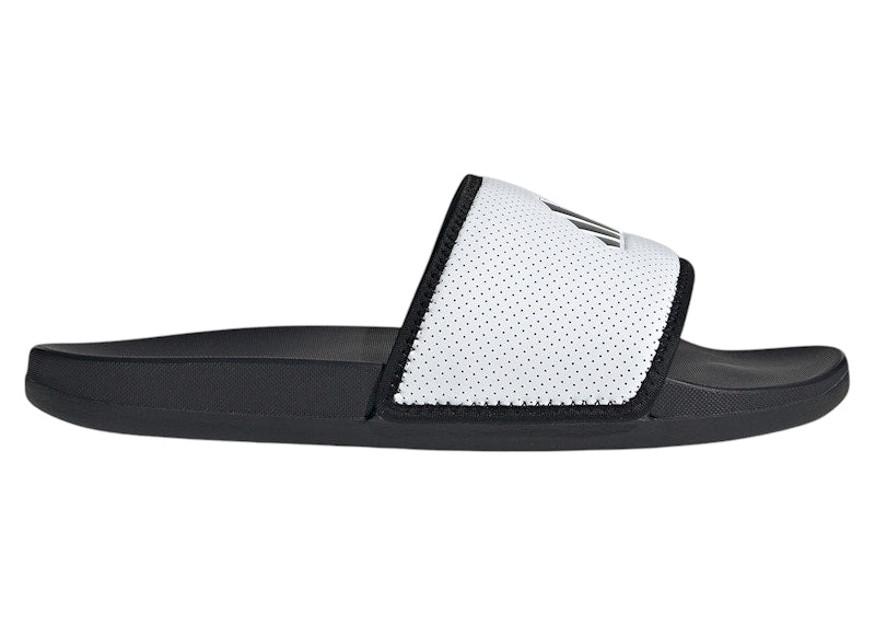 adidas Adilette Comfort Slides Core Black White