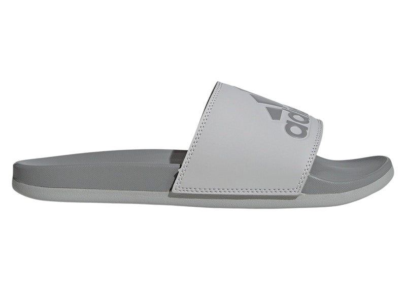 adidas Adilette Comfort Slides Grey Two Charcoal Grey