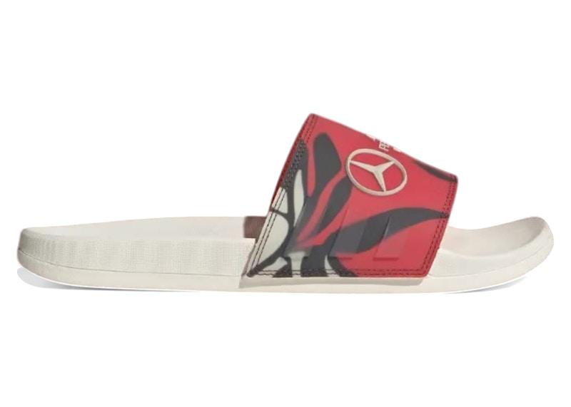 adidas Adilette Comfort Slides Mercedes-AMG Petronas Formula One Team Turbo Aurora Ruby