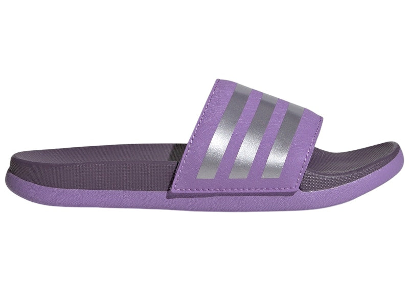 adidas Adilette Comfort Slides Violet Fusion Matte Silver Shadow Violet (GS)