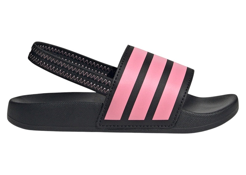adidas Adilette Estrap Slides Black Bliss Pink (PS)