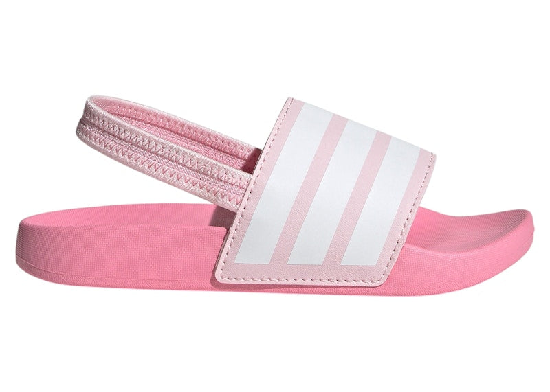 adidas Adilette Estrap Slides Clear Pink Cloud White Bliss Pink (PS)