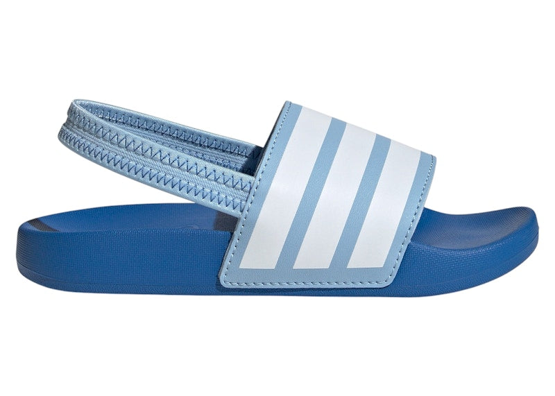 adidas Adilette Estrap Slides Clear Sky Cloud White Bright Royal (PS)