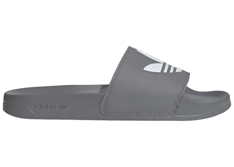 adidas Adilette Lite Slides Grey Cloud White