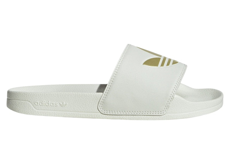 adidas Adilette Lite Slides Ivory Gold Metallic (Women's)