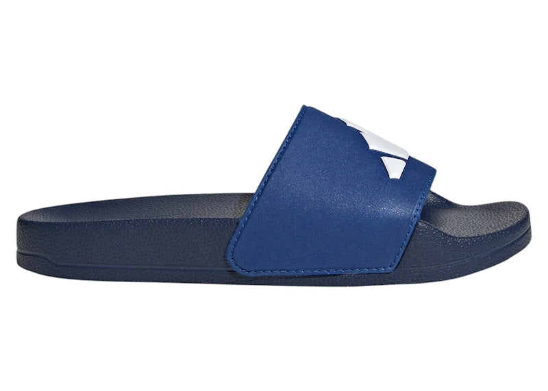 adidas Adilette Shower Logo Sandals Dark Blue White Royal Blue (GS)