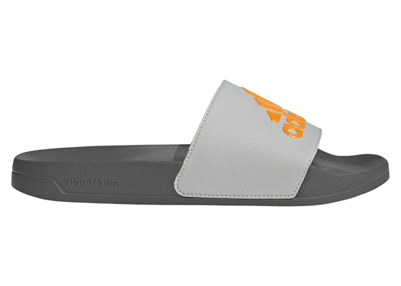 adidas Adilette Shower Slides Grey Two Crew Orange Grey Four