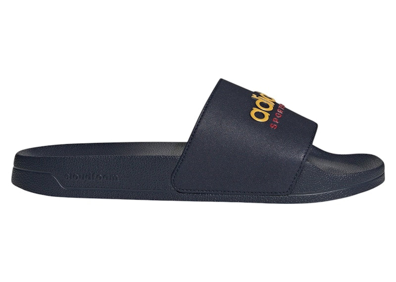 adidas Adilette Shower Slides Legend Ink Bold Gold