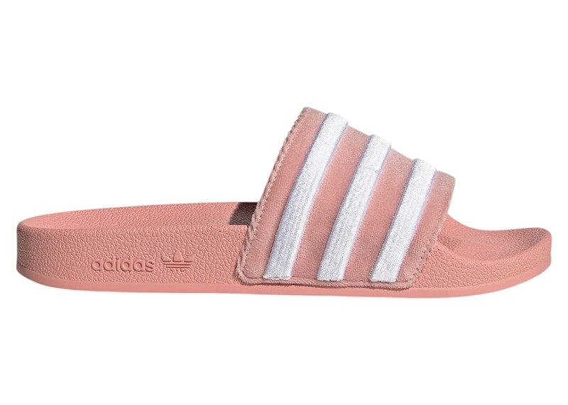 adidas Adilette Slides Wonder Mauve Cloud White (Women's)