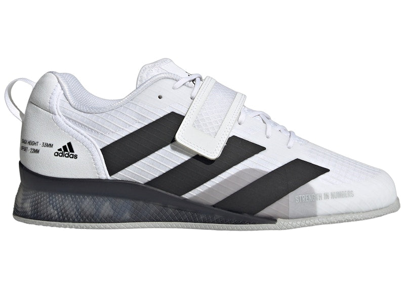 adidas Adipower 3 Cloud White Core Black Grey Two