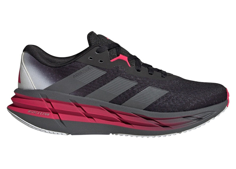 adidas Adistar 3 Core Black Iron Metallic Lucid Red