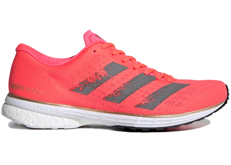 adidas Adizero Adios 5 Signal Pink Black Copper Metallic (Women's)