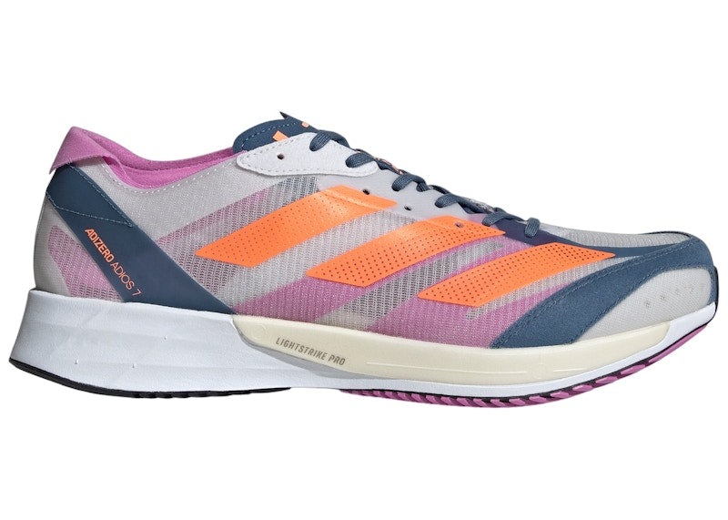 adidas Adizero Adios 7 Dash Grey Solar Orange Wonder Steel