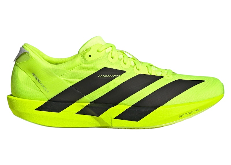 adidas Adizero Adios 9 Lucid Lemon Core Black Halo Silver (Women's)