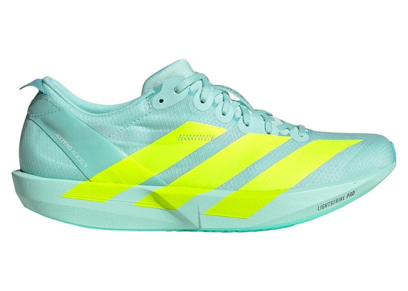 adidas Adizero Adios 9 Semi Flash Aqua Lucid Lemon Mint Ton (Women's)