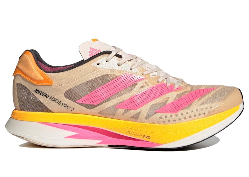 adidas Adizero Adios Pro 2 Halo Ivory Pink Solar Gold